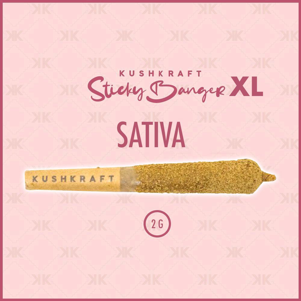 1 x 2G XL Infused Sticky Banger - Sativa</p>
<p>